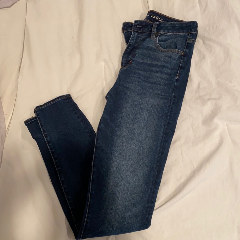 Super high rise skinny jeans